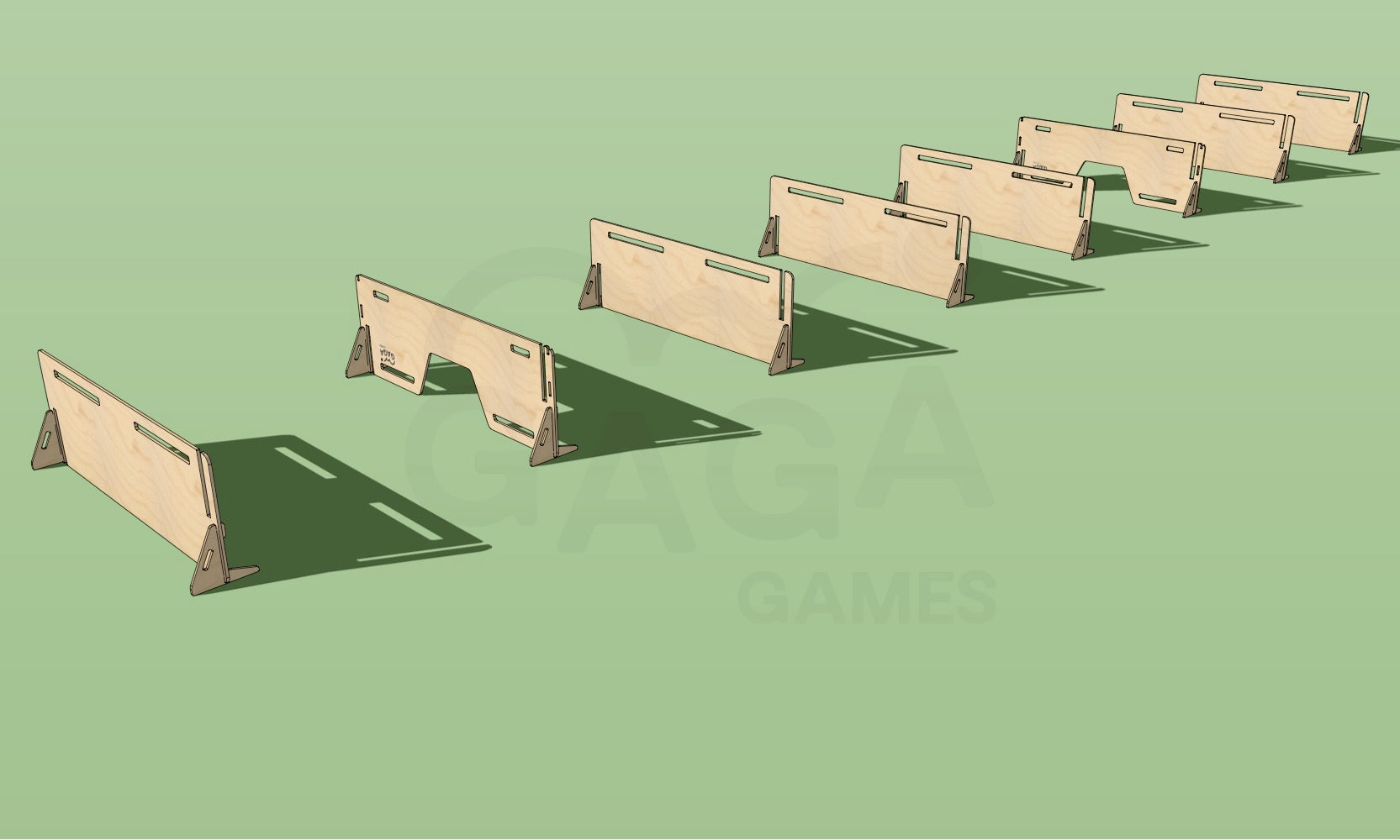 Freestanding panels used in endless creative game options