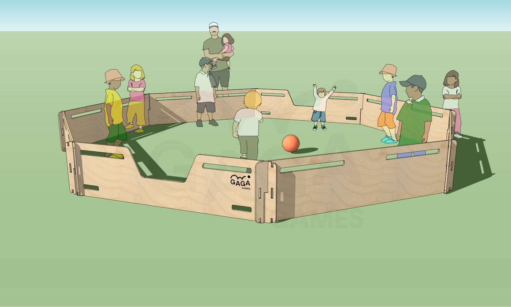 Experience the thrill of Gaga Ball like never before with our 60cm Octagonal Portable Gaga Pit. Perfect for building confidence and fostering friendships through indoor and outdoor play. Made in Australia, delivered Australia-wide