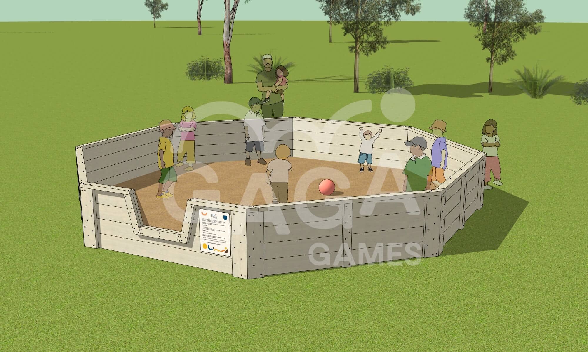 Outdoor Gaga Pits