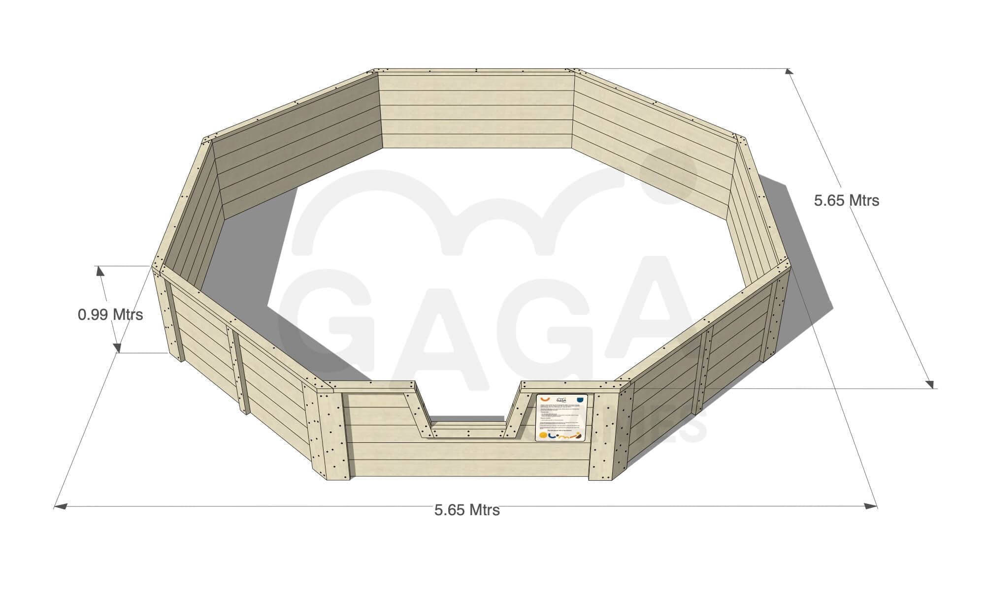 Outdoor Gaga Pits